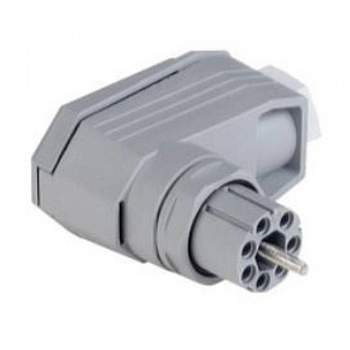 931 553-106, HIRSCHMANN N6R FF R - Разъем, 5 А, серый : 1 шт.
