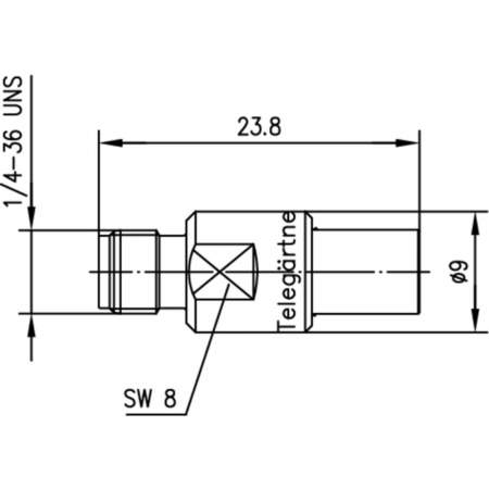 J01155A0041, Telegärtner - Коаксиальный SMA-разъем - SMB-разъем : 1 шт.