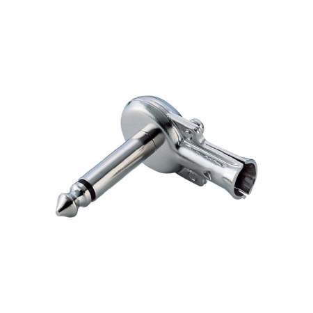 Угловой контактный штекер 6,35 мм, 2 контакта