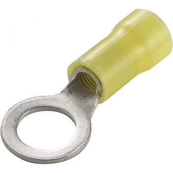 Наконечник кольцевой 2.6 мм² Ø=10.5 мм, желтый, TE Connectivity 160300 1 шт.