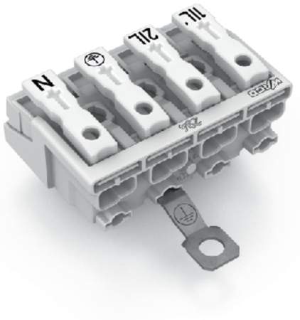 Разъем питания сети WAGO 294-4424, 4 pin, 0.5мм² - 1.5мм², 24А, (500 шт)