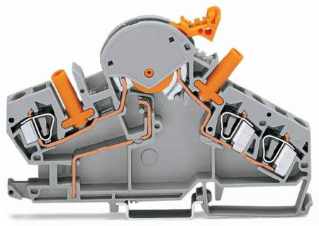 N клемма WAGO 282-870, 3 pin, 0.20мм² - 6мм², 500В, 30А, конф: L, (20 шт)