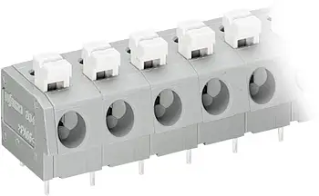 Быстроразъемная клемма WAGO 804-304, 4 pin, 0.25мм² - 2.50мм², 320В, 24А, CS: 7.50мм, (1 шт)