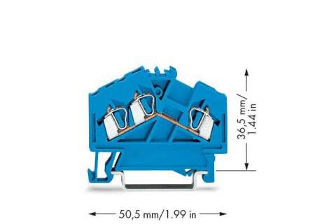 Клемма WAGO 280-651, 3 pin, 0.08мм² - 2.50мм², 800В, 24А, конф: N, (100 шт)
