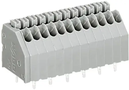 Быстроразъемная клемма WAGO 250-410, 10 pin, 0.14мм² - 0.50мм², 160В, 2А, CS: 2.50мм, (1 шт)