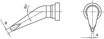 Паяльное жало Weller T0054444399 LT ALX