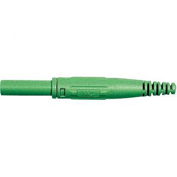 66.9155-25, Stäubli XK-410 - Лабораторное гнездо, Ø-контакта: 4 мм, зеленый : 1 шт.