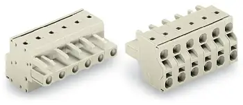 Розетка для подключения кабеля WAGO 721-2206/026-000, 6 pin, 0.2мм² - 2.5мм², 630В, 16А, CS: 7.50мм, (50 шт)