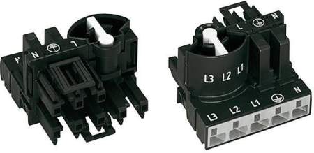 Сетевой распределитель WAGO 770-611, 4 pin, 0.5мм² - 4мм², 400В, вилка, розетка, (1 шт)