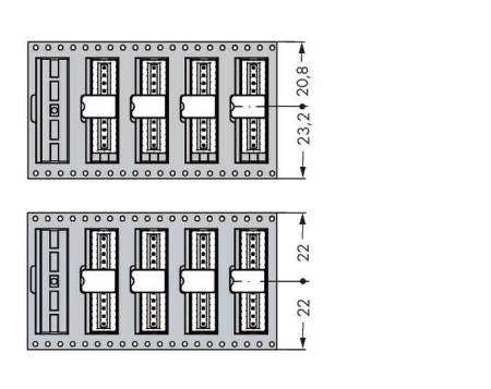 Штифтовая планка WAGO 733-335/105-604/997-446, 5 pin, 160В, 6А, CS: 2.50мм, (290 шт)