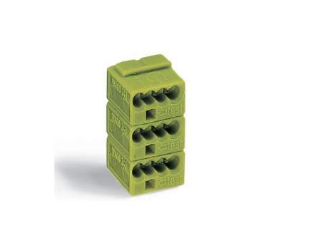 Винтовая клемма WAGO 243-743, 3 pin, 0.28мм² - 0.5мм², 150В, 6А, (50 шт)