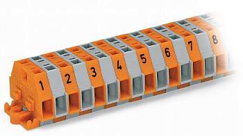 Клеммная колодка WAGO 260-410, 20 pin, 0.08мм² - 1.50мм², 400В, 4А, конф: L, (25 шт)