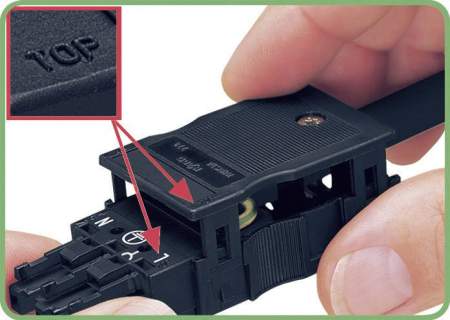 Разъем питания сети WAGO 770-105/L010-165, 4 pin, 0.5мм² - 4мм², 400В, 25А, (1 шт)