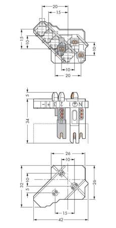 Клеммник WAGO 267-175, 5 pin, 0.5мм² - 1мм², 500В, 6А, (250 шт)