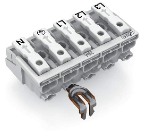 Разъем питания сети WAGO 294-5215, 5 pin, 0.5мм² - 1.5мм², 24А, (250 шт)