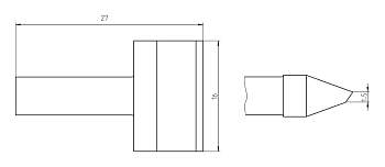 Паяльное жало Weller T0050106799 RTU 160 K MS