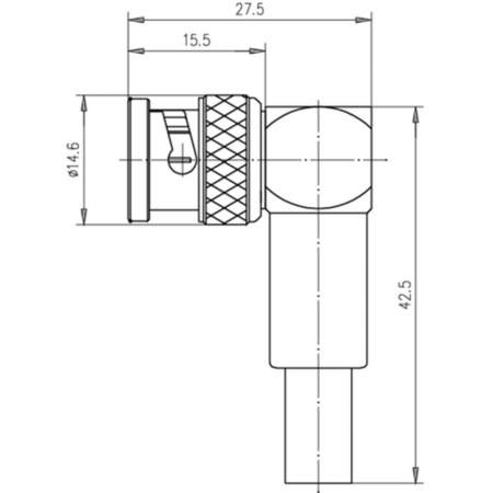 J01002A1377, Telegärtner - BNC-разъем, 75 Ом : 1 шт.