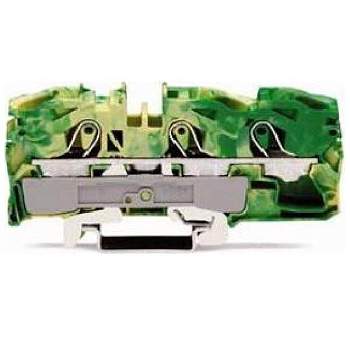 PG клемма WAGO 2016-1307, 3 pin, 0.50мм² - 24мм², 76А, конф: Terre, (1 шт)