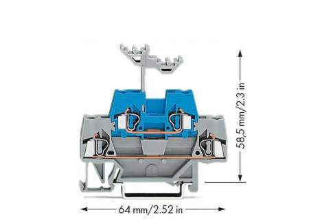 Двухуровневая клемма WAGO 280-533, 4 pin, 0.08мм² - 2.50мм², 500В, 20А, (50 шт)