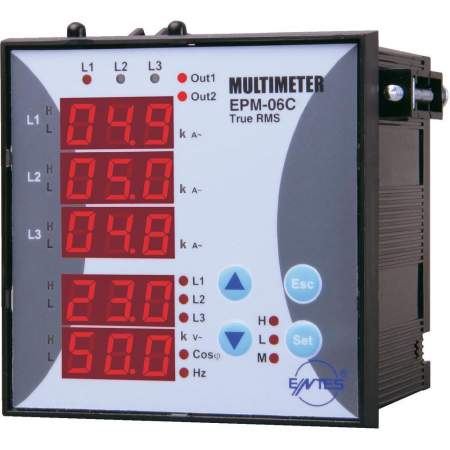 Цифровой измерительный прибор для монтажа в стойку ENTES EPM-06C-96 