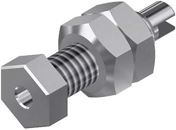 Jack разъем SKS Hirschmann 938441000, MBU 10, Ø 2мм, 60В, 6А, неизолированный, (1 шт)