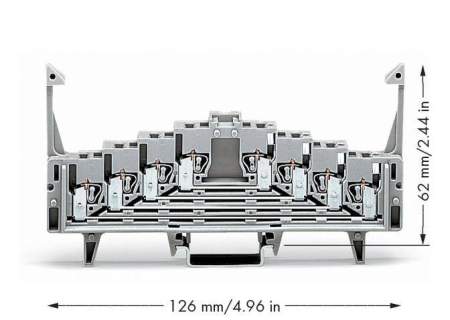 Клеммы для коммутационных полей WAGO 727-219, 16 pin, 0.08мм² - 1.50мм², 250В, 12А, конф: L, (50 шт)