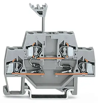 Двухуровневая диодная клемма WAGO 280-941/281-490, 4 pin, 0.08мм² - 2.50мм², 250В, 500мА, конф: L, (50 шт)