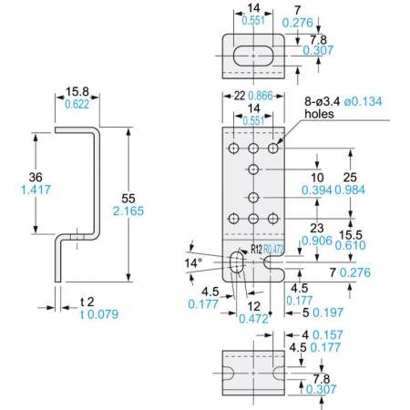 Г-образная деталь Panasonic MSCX22 