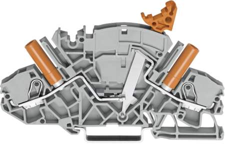 N клемма WAGO 2007-8821, 2 pin, 0.50мм² - 10мм², 30А, конф: L, (1 шт)