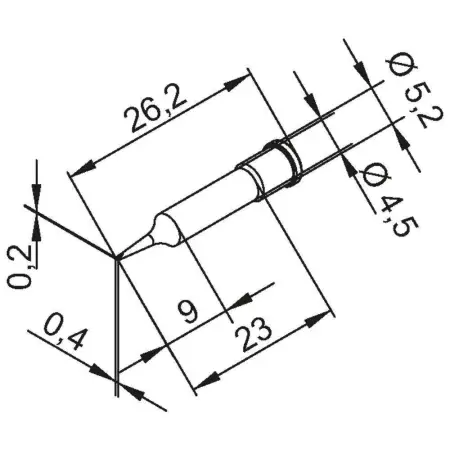 Паяльное жало Ersa 0102CDLF200 