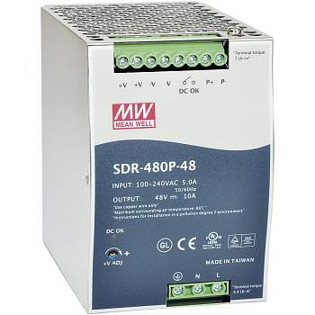 Блок питания с креплением на DIN рейку Mean Well SDR-480P-48 