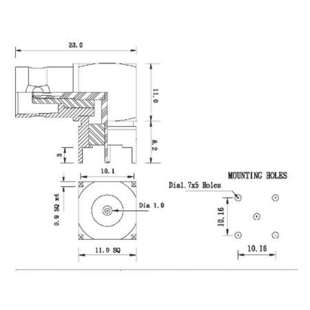 BNC-разъем, 50 Ом, 730387 : 1 шт.