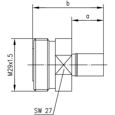 J01121A0145, Telegärtner - 7-16-DIN-разъем, 50 Ом : 1 шт.