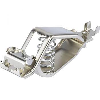 Щуп-зажим типа "крокодил" серебристый, 18.2 мм, длина: 107 мм, TRU COMPONENTS 1-78-1 : 1 шт.