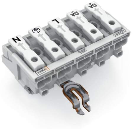 Разъем питания сети WAGO 294-8335, 5 pin, 0.5мм² - 2.5мм², 24А, (250 шт)