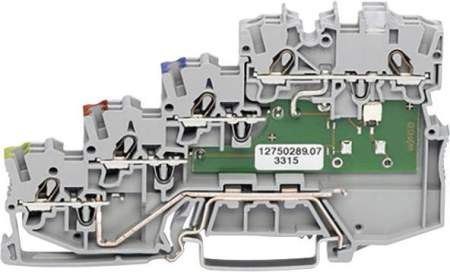 Клемма бесконтактного переключателя WAGO 2000-5410/1102-950, 10 pin, 0.14мм² - 1.50мм², 24В, 13.5А, (50 шт)