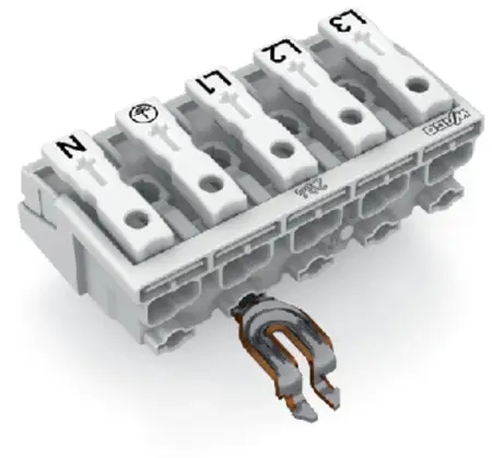 Разъем питания сети WAGO 294-5375, 5 pin, 0.5мм² - 1.5мм², 24А, (250 шт)
