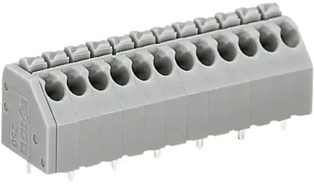 Быстроразъемная клемма WAGO 250-202, 2 pin, 0.20мм² - 1.50мм², 320В, 2А, CS: 3.50мм, (1 шт)