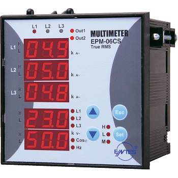 Цифровой измерительный прибор для монтажа в стойку ENTES EPM-06CS-96 