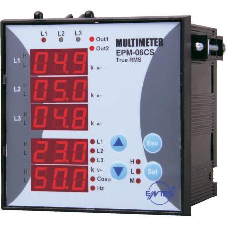Цифровой измерительный прибор для монтажа в стойку ENTES EPM-06CS-96 