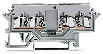 Диодная клемма WAGO 280-623/281-411, 4 pin, 0.08мм² - 2.50мм², 250В, 500мА, конф: L, (100 шт)