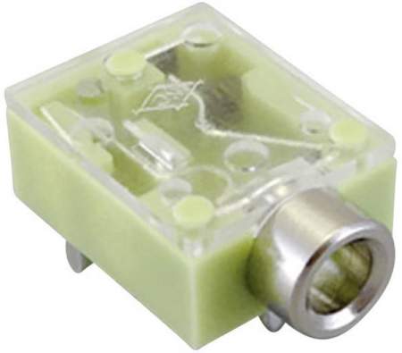 Розетка встраиваемая горизонтальная BKL Electronic 1109021, 3.5 мм, стерео