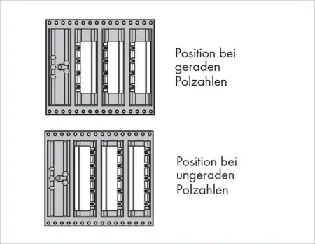 Штифтовая планка WAGO 231-868/001-000/105-604/997-40, 8 pin, 630В, 16А, CS: 7.50мм, (330 шт)