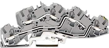 Промышленная клеммная колодка WAGO 2005-7645, 3 pin, 0.50мм² - 6мм², 250В, 36А, конф: L;L;Terre, (1 шт)