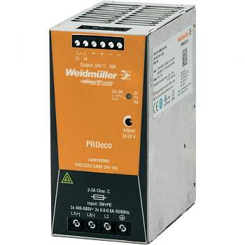 Блок питания с креплением на DIN рейку Weidmüller 1469540000 PRO ECO3 240W 24V 10A