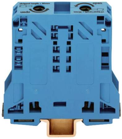 Клемма WAGO 285-154, 2 pin, 10мм² - 50мм², 1000В, 150А, конф: N, (1 шт)