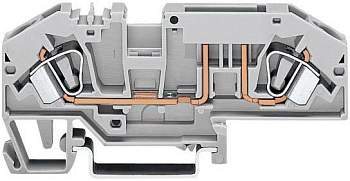Клемма предохранителя WAGO 282-698/281-413,  - 6мм², 24В, 25А, (1 шт)