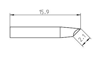 Паяльное жало Weller T0050103099 RTP 020 G MS