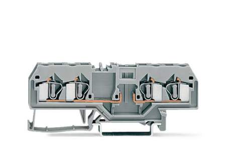 Клемма WAGO 281-656, 4 pin, 0.08мм² - 4мм², 400В, 10А, конф: L, (50 шт)