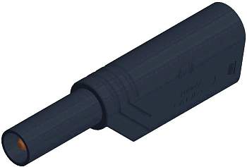 934099100, SKS-HIRSCHMANN LAS S WS - Штекер с ламелями, Ø-контакта: 4 мм, черный : 1 шт.